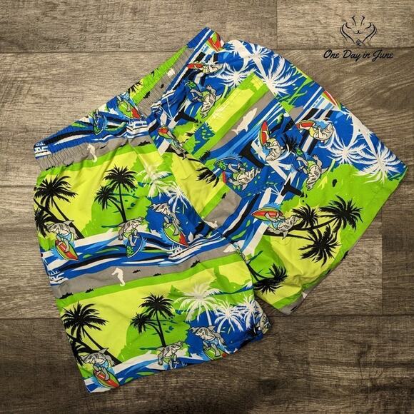 SSLR Floral Swim Trunks Size 30 - Picture 3 of 3